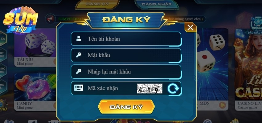 Một vài thắc mắc của người chơi khi đăng ký Sumvip